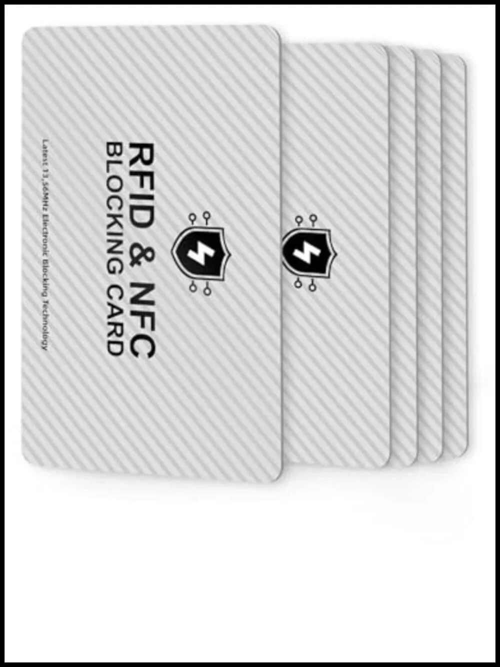 RFID Blocking Card Set - Protect Credit Cards & Passports - Slim Design